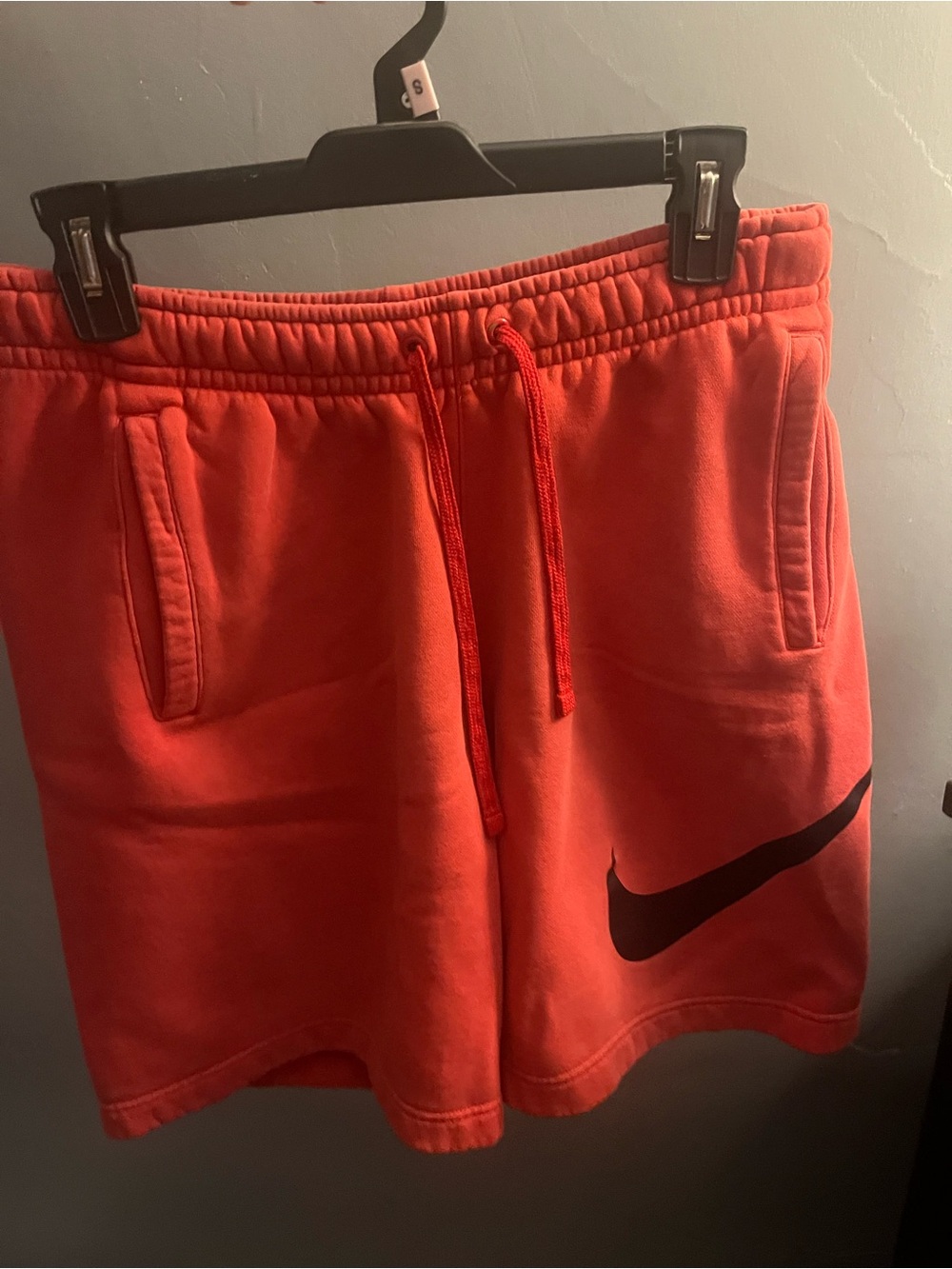 Red Nike Fleece Shorts
